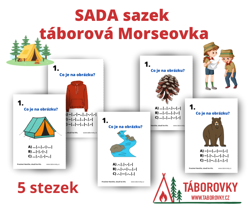 Sada krátkých stezek vhodná pro trénování Morseovky pro děti